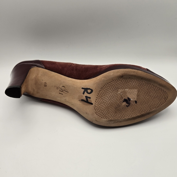 Cole Haan Maroon Suede Heels - Picture 14 of 14